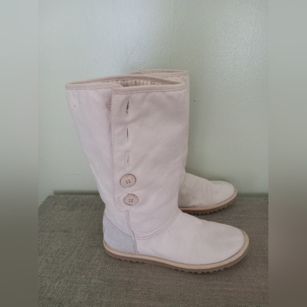 UGG Neutral Cloth Boots